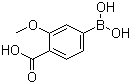 structure of CAS# 851335-12-1, 3-Methoxy-4-carboxyphenylboronic acid