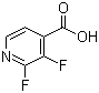 2,3-Difluoropyridine-4-carboxylic acid molecular structure (CAS 851386-31-7)