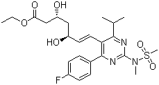 Rosuvastatin ethyl ester molecular structure (CAS 851443-04-4)