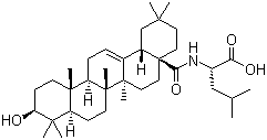 N-[(3beta)-3-羟基-28-氧代齐墩果-12-烯-28-基]-L-亮氨酸分子结构 (CAS 851475-43-9)