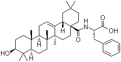 N-[(3beta)-3-Hydroxy-28-oxoolean-12-en-28-yl]-L-phenylalanine molecular structure (CAS 851475-44-0)
