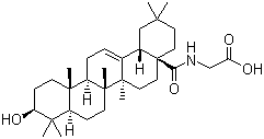 N-[(3beta)-3-Hydroxy-28-oxoolean-12-en-28-yl]-glycine molecular structure (CAS 851475-58-6)