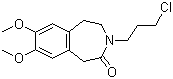 3-(3-Chloropropyl)-7,8-dimethoxy-1,3,4,5-tetrahydro-2H-3-benzazepin-2-one molecular structure (CAS 85175-65-1)
