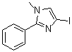 4-Iodo-1-methyl-2-phenyl-1H-imidazole molecular structure (CAS 851870-26-3)