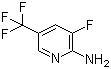 2-Amino-3-fluoro-5-trifluoromethylpyridine molecular structure (CAS 852062-17-0)