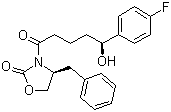(4S)-3-[(5S)-5-(4-Fluorophenyl)-5-hydroxy-1-oxopentyl]-4-(phenylmethyl)-2-oxazolidinone molecular structure (CAS 852148-49-3)