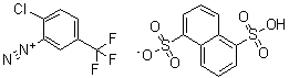 2-Chloro-5-(trifluoromethyl)benzenediazonium 1,5-naphthalenedisulfonate (1:1) molecular structure (CAS 85222-99-7)
