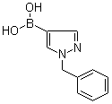 (1-Benzyl-1H-pyrazol-4-yl)boronic acid molecular structure (CAS 852362-22-2)