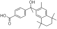 4-[1-Hydroxy-1-(5,6,7,8-tetrahydro-3,5,5,8,8-pentamethyl-2-naphthalenyl)ethyl]benzoic acid molecular structure (CAS 852524-20-0)