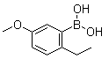 结构式 CAS# 852946-98-6, 2-乙基-5-甲氧基苯硼酸