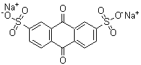 结构式 CAS# 853-67-8, 蒽醌-2,7-二磺酸二钠盐