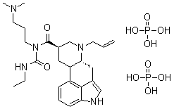 Cabergoline diphosphate molecular structure (CAS 85329-89-1)