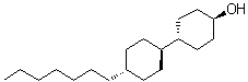 (反式,反式)-4'-庚基-[1,1'-联环己烷]-4-醇分子结构 (CAS 85348-43-2)