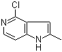 4-Chloro-2-methyl-1H-pyrrolo[3,2-c]pyridine molecular structure (CAS 854018-87-4)