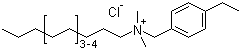 C12-14-烷基二甲基乙基苄基氯化铵分子结构 (CAS 85409-23-0)