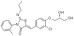 Ponesimod molecular structure (CAS 854107-55-4)