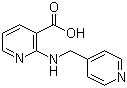 结构式 CAS# 854382-06-2, 2-[(4-吡啶基甲基)氨基]-3-吡啶羧酸