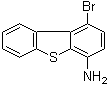 1-Bromo-4-dibenzothiophenamine molecular structure (CAS 854392-97-5)