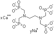 [1,2-Ethanediylbis[nitrilobis(methylene)]]tetrakisphosphonic acid calcium sodium salt molecular structure (CAS 85480-89-3)