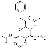 3,7-anhydro-1,2-dideoxy-1-phenyl-D-glycero-D-gulo-Octitol tetraacetate molecular structure (CAS 85505-09-5)