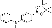 structure of CAS# 855738-89-5, 9H-Carbazole-3-boronic acid pinacol ester;3-(4,4,5,5-Tetramethyl-1,3,2-dioxaborolan-2-yl)-9H-carbazole; 3-(4,4,5,5-Tetramethyl-1,3,2-dioxaborolan-2-yl)carbazole
