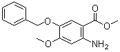 结构式 CAS# 855793-63-4, 2-氨基-5-(苄氧基)-4-甲氧基苯甲酸甲酯