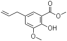 5-烯丙基-3-甲氧基水杨酸甲酯分子结构 (CAS 85614-43-3)