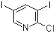 2-氯-3,5-二碘吡啶分子结构 (CAS 856169-60-3)