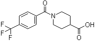 1-[[4-(三氟甲基)苯基]羰基]-4-哌啶羧酸分子结构 (CAS 856215-36-6)