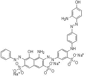 直接黑 168分子结构 (CAS 85631-88-5)