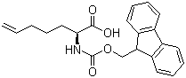 N-Fmoc-(S)-2-aminohept-6-enoic acid molecular structure (CAS 856412-22-1)