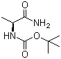 Boc-L-丙氨酰胺分子结构 (CAS 85642-13-3)