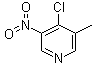 4-Chloro-3-methyl-5-nitropyridine molecular structure (CAS 856834-51-0)