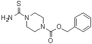 4-硫代氨基甲酰基-1-哌嗪羧酸苄酯分子结构 (CAS 856844-77-4)