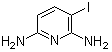 3-碘吡啶-2,6-二胺分子结构 (CAS 856851-34-8)