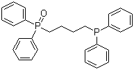 1,4-双(二苯基膦)丁烷分子结构 (CAS 85686-00-6)