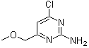 structure of CAS# 856972-65-1, 4-Chloro-6-(methoxymethyl)-2-pyrimidinamine