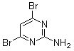 4,6-Dibromo-2-pyrimidinamine molecular structure (CAS 856973-26-7)
