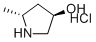 (3R,5R)-5-Methylpyrrolidin-3-ol hydrochloride molecular structure (CAS 857651-11-7)
