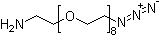 26-Azido-3,6,9,12,15,18,21,24-octaoxahexacosan-1-amine molecular structure (CAS 857891-82-8)