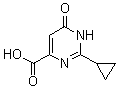 2-Cyclopropyl-1,6-dihydro-6-oxo-4-pyrimidinecarboxylic acid molecular structure (CAS 858956-25-9)
