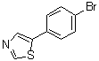 5-(4-溴苯基)噻唑分子结构 (CAS 859471-62-8)