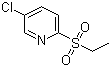 结构式 CAS# 859536-33-7, 3-氯-6-(乙基磺酰基)吡啶