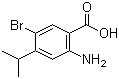 结构式 CAS# 859937-44-3, 2-氨基-4-异丙基-5-溴苯甲酸