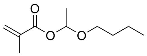 1-Butoxyethyl methacrylate molecular structure (CAS 85997-75-7)