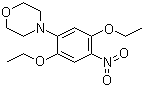 结构式 CAS# 86-16-8, 4-(2,5-二乙氧基-4-硝基苯基)吗啉