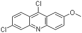 structure of CAS# 86-38-4, 6,9-Dichloro-2-methoxyacridine;3,9-Dichloro-7-methoxyacridine