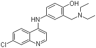结构式 CAS# 86-42-0, 阿莫地喹; 氨酚喹
