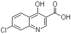 4-羟基-7-氯-3-喹啉羧酸分子结构 (CAS 86-47-5)
