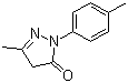 structure of CAS# 86-92-0, 2,4-Dihydro-5-methyl-2-(4-methylphenyl)-3H-pyrazol-3-one;3-Methyl-1-(p-tolyl)-2-pyrazolin-5-one